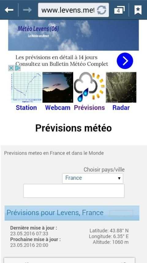 Météo Levens (06) स्क्रीनशॉट 1