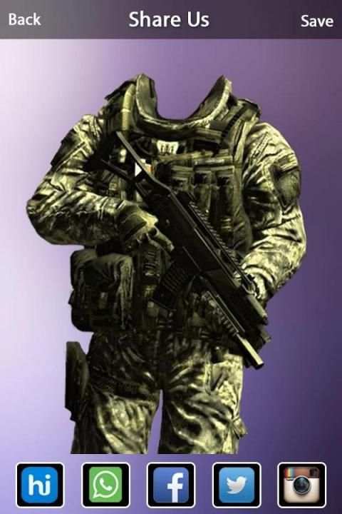 Soldier Photo Suit : Army Suit скриншот 1