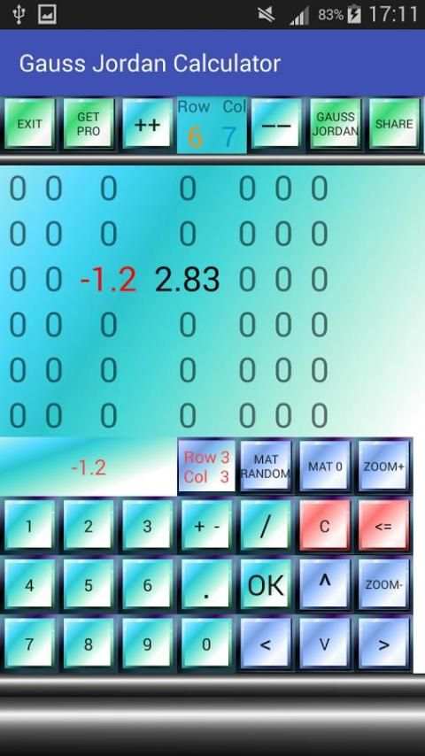 Gauss Jordan Calculator स्क्रीनशॉट 6
