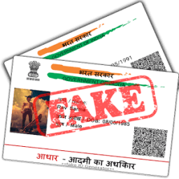 ikon Fake Aadhar Card for India