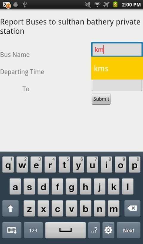 Wikibus Kerala Bus Time (Beta) 4 تصوير الشاشة