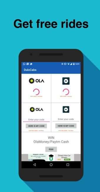 Cabs for ola uber tfs meru скриншот 2