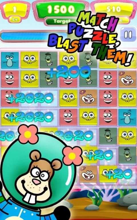 Bonbon Candy Stars Spongebob screenshot 2