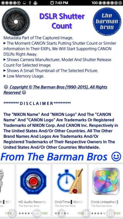 DSLR Shutter Count ▌PREMIUM 3 تصوير الشاشة