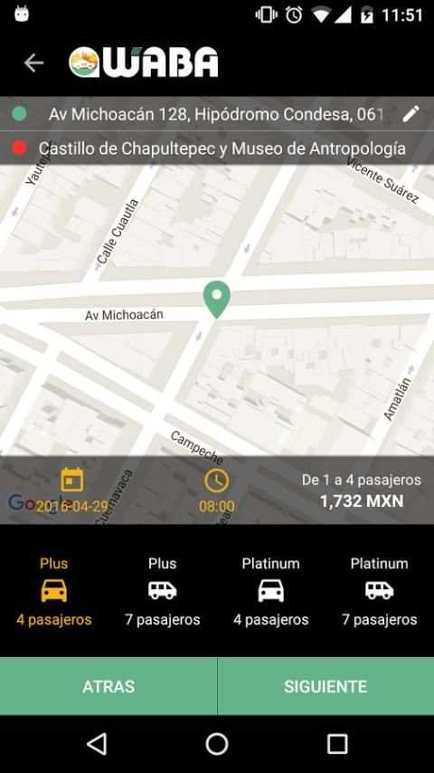 Waba es tu guía, es tu chofer screenshot 2