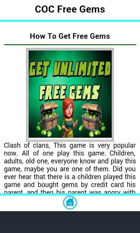 Free Gems COC screenshot 1