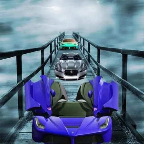 2D Jaguar Racing Car скриншот 1
