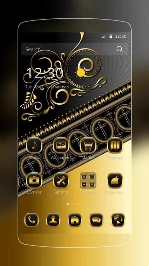 Black Gold Theme screenshot 4