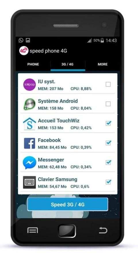 Speed Phone 4G Clean Ram screenshot 2