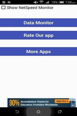 Internet Speed Meter स्क्रीनशॉट 1