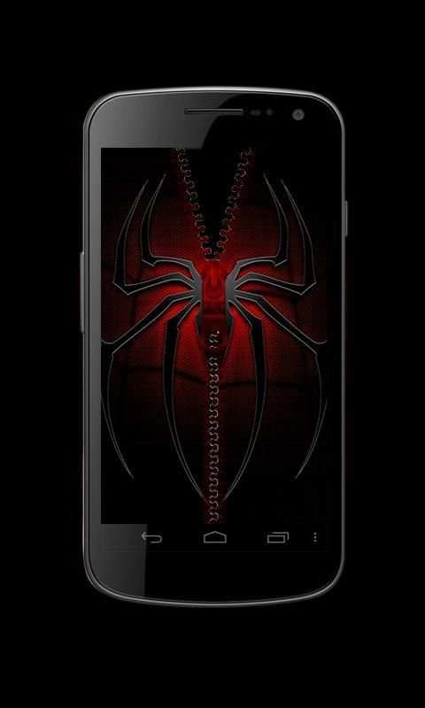 Spider Zipper Lock Screen screenshot 2