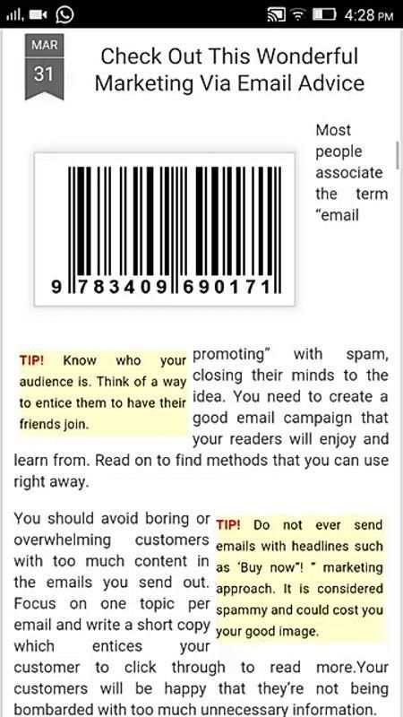 Email marketing Tips 3 تصوير الشاشة