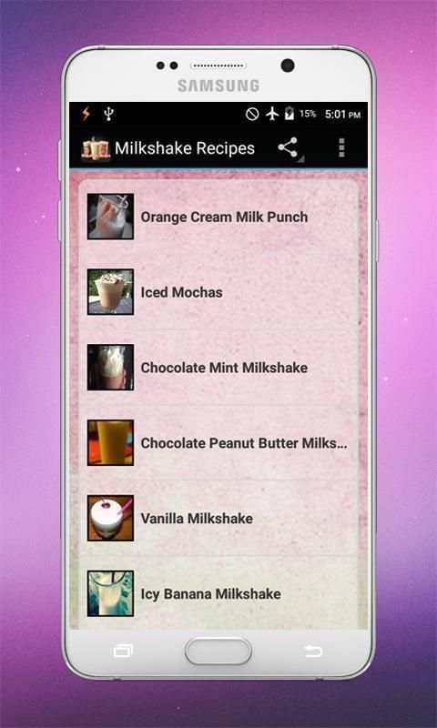 Milkshake Recipes скриншот 3