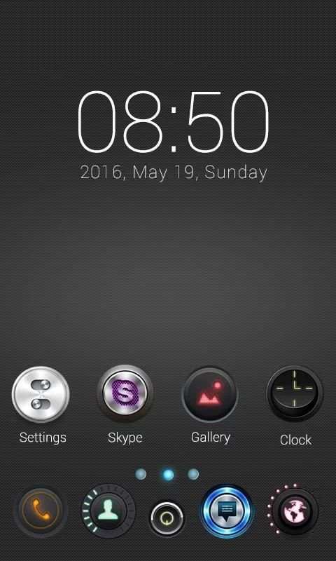 Push Button GO Launcher Theme स्क्रीनशॉट 2
