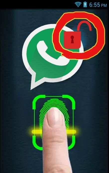 قفل الواتس اب بالبصمة - prank screenshot 3