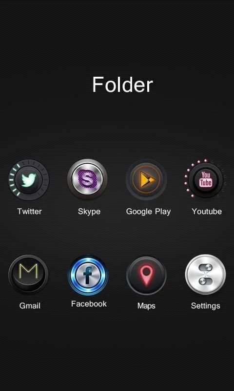 Push Button GO Launcher Theme स्क्रीनशॉट 4