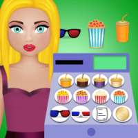 cinema movie cashier game logo