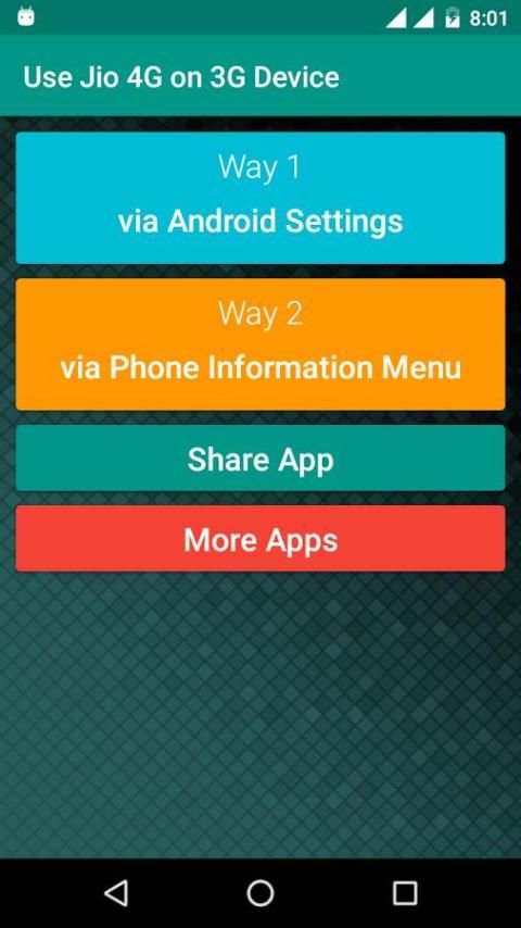 Use 4G on 3G Phone Jio VoLTE 1 تصوير الشاشة