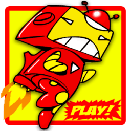 ikon Superhero Jetpack Robot Game