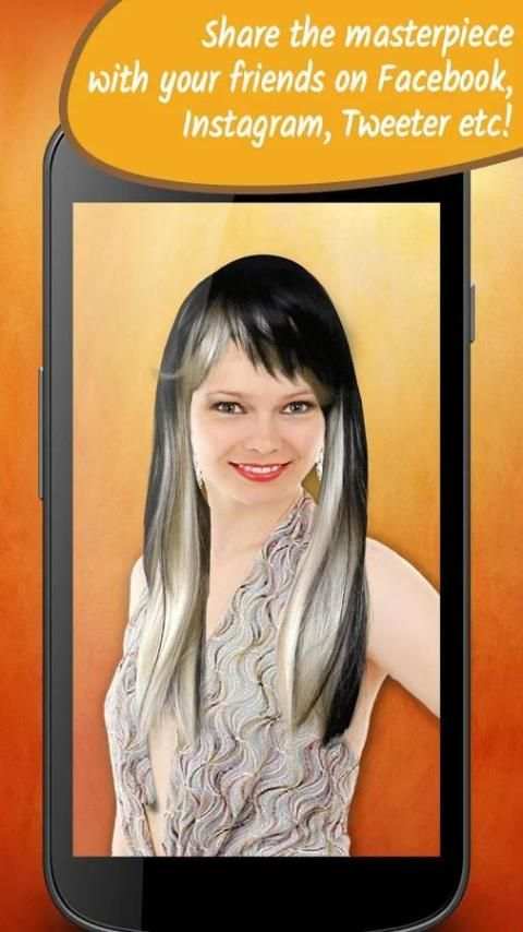 Gaya rambut ombre foto montase screenshot 1