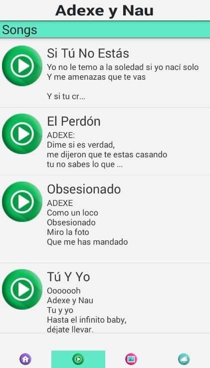 Adexe y Nau Musica Letras screenshot 3