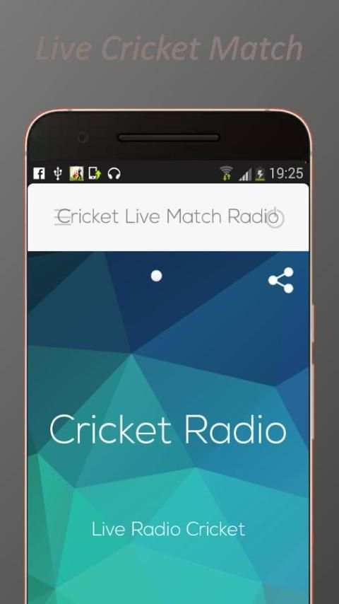Live Cricket Match Radio 1 تصوير الشاشة