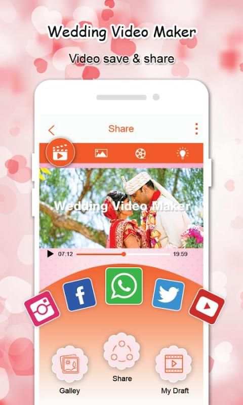 Wedding Video Maker स्क्रीनशॉट 1
