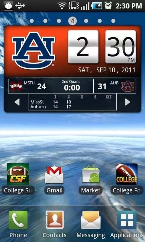 Auburn Tigers Live Clock скриншот 9
