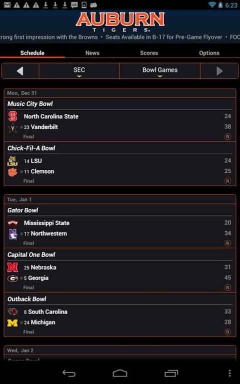 Auburn Tigers Live Clock скриншот 4