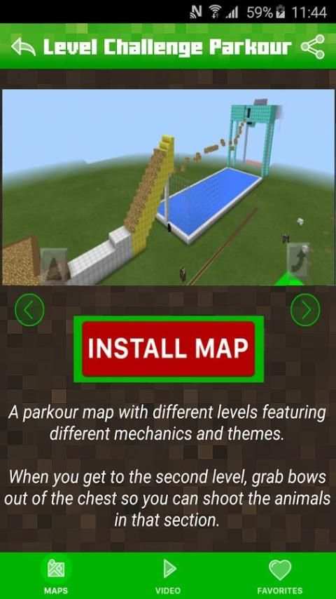 Maps for Minecraft PE Parkour screenshot 1