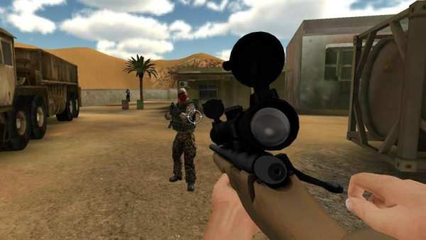 Sniper Shooting Desert Combat स्क्रीनशॉट 7