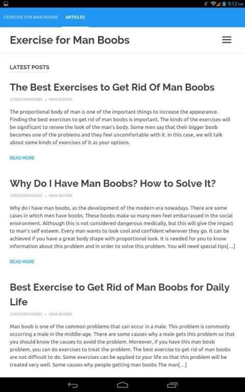 Exercise for Man Boobs स्क्रीनशॉट 3