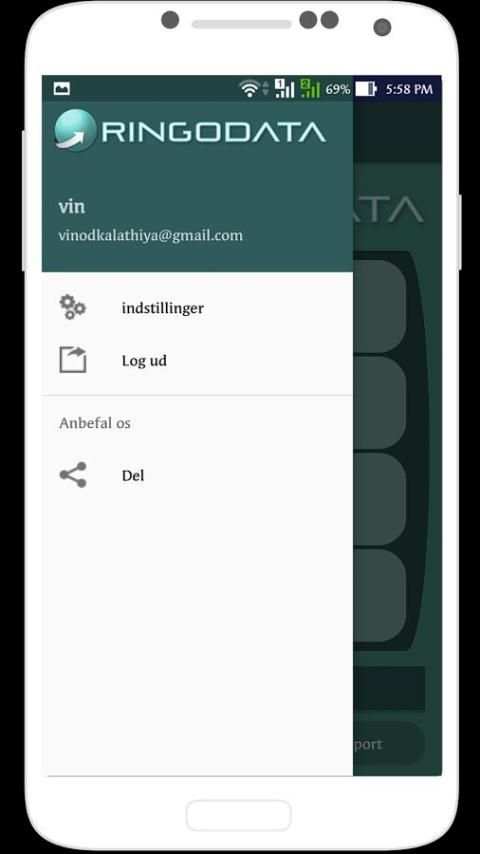 RingoData 7 تصوير الشاشة