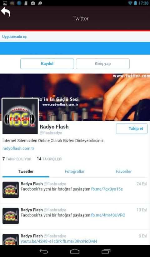 Radyo Flash screenshot 1