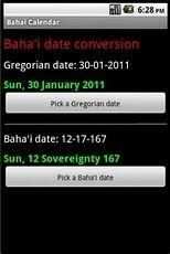 Bahai Calendar Lite screenshot 1