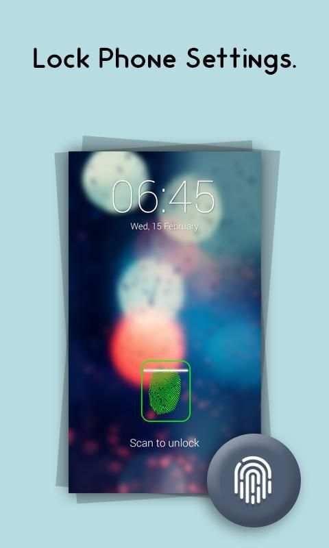 Fingerprint App Lock Simulator स्क्रीनशॉट 4