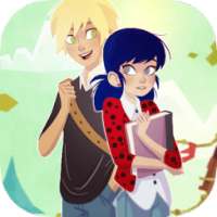 Running Ladybug Hero Chibi