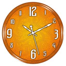 Orange Clock Live Wallpaper