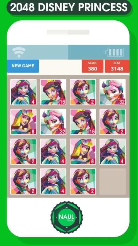 2048 Disney Princess Game screenshot 3