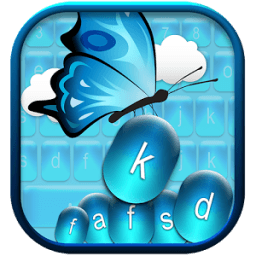 Клавиатуры - Голубая бабочка иконка