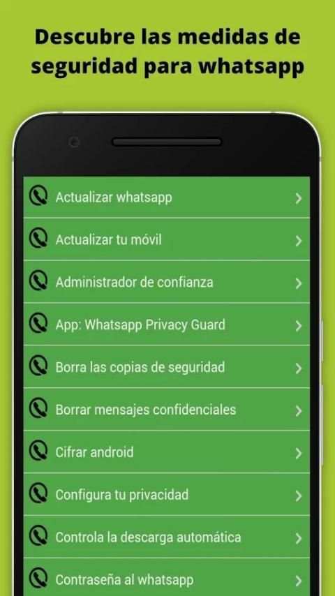 Trucos Seguridad para whatsapp screenshot 5