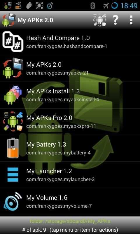 My APKs backup share apps स्क्रीनशॉट 8