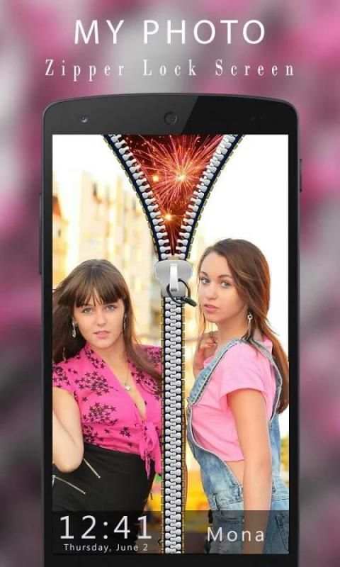 My Photo Zipper Lock Screen screenshot 3