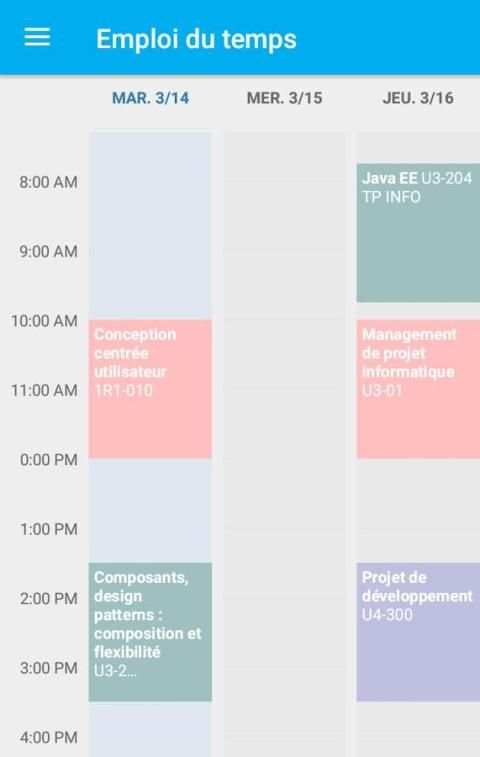 Time Table Paul Sabatier скриншот 8