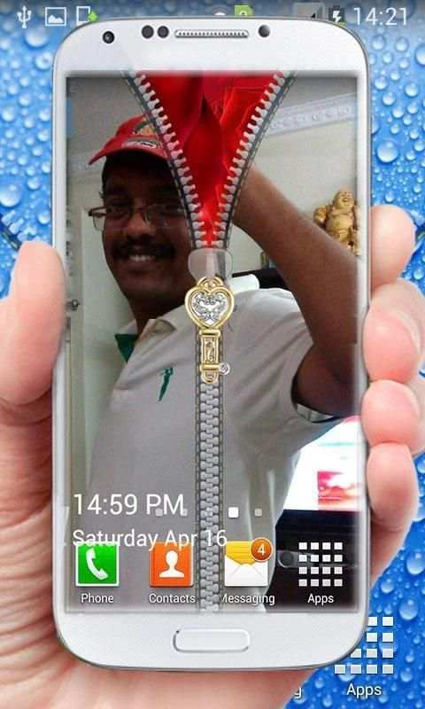 My Photo Zipper Lock Screen screenshot 1