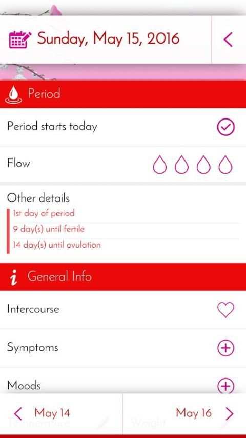 My Menstrual Calendar screenshot 6