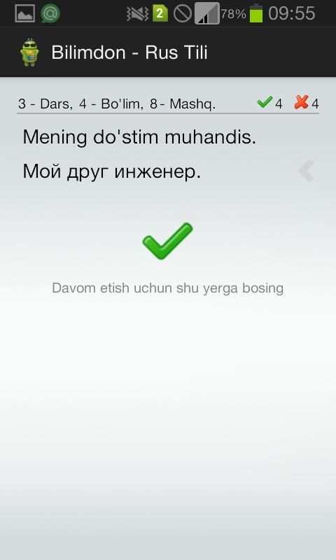 Bilimdon - Rus Tili screenshot 1