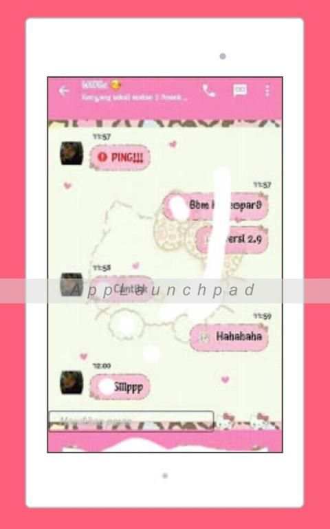 TEMA HElLO KITY FOR BBM DUAL screenshot 1