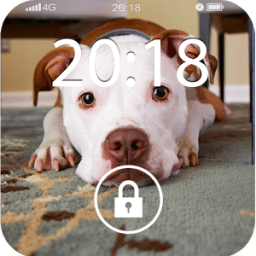 Fancy Screen Lock Dog Face आइकन