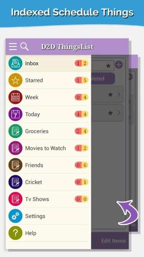 D2d Thingslist Todo Free скриншот 6